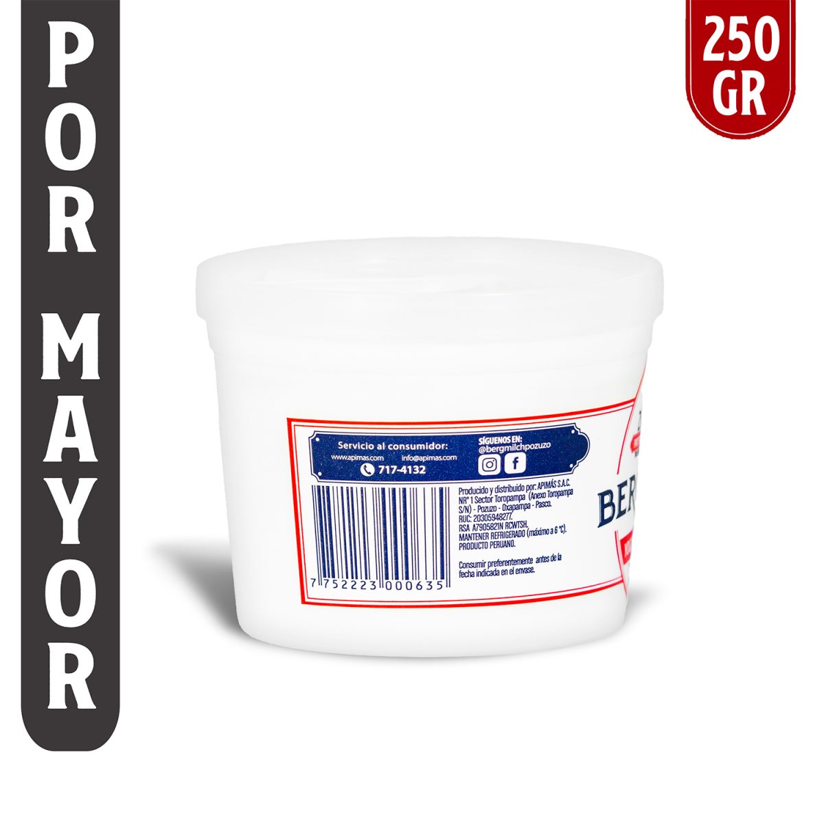 Yogurt Griego Natural de Cabra Berg Milch 250 gr (Por Mayor) - Imagen 3