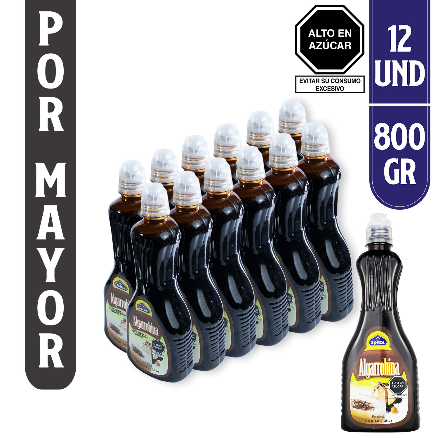 Algarrobina Spitze 800 gr (Caja x 12 Unidades)