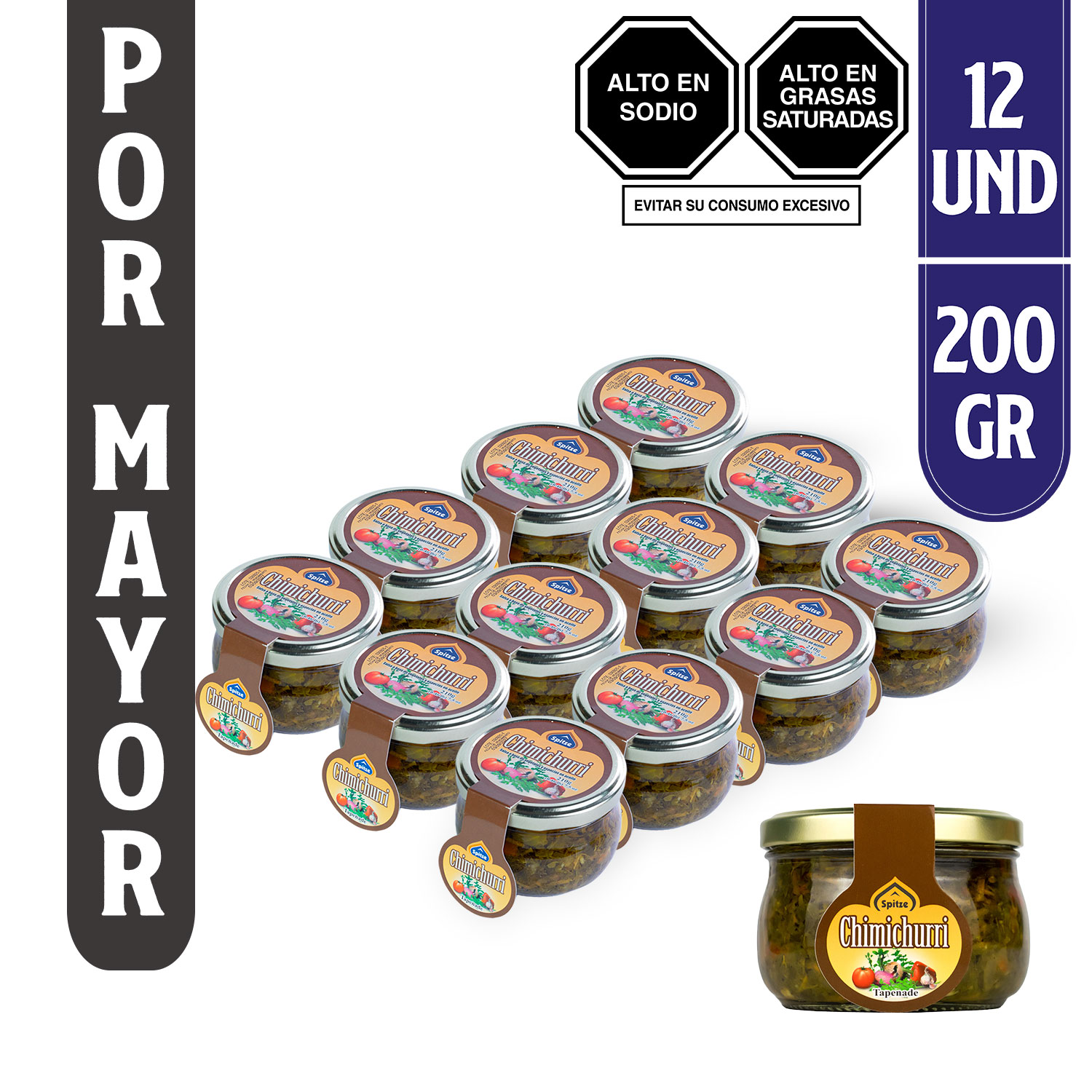 Chimichurri Spitze 210 gr (Caja x 12 Unidades)