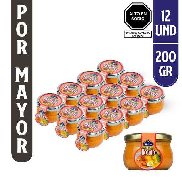 Crema de Rocoto Spitze 200 gr (Caja x 12 Unidades)