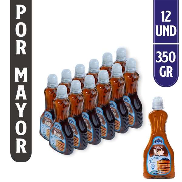 Sirope Sabor a Maple Cero Spitze - 350 gr (Caja x 12 Unidades)