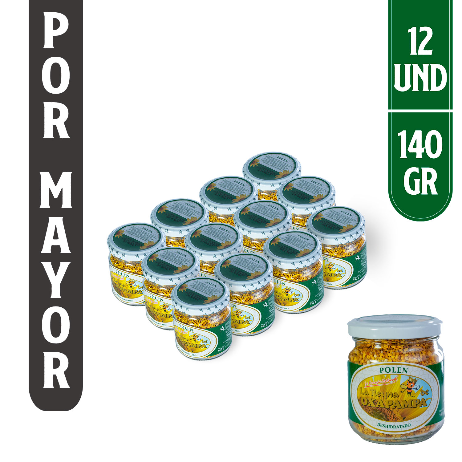 Polen La Reyna De Oxapampa 140 gr (Caja x 12 Unidades)